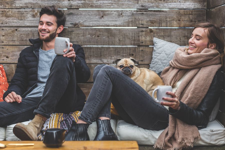Cozy couple
