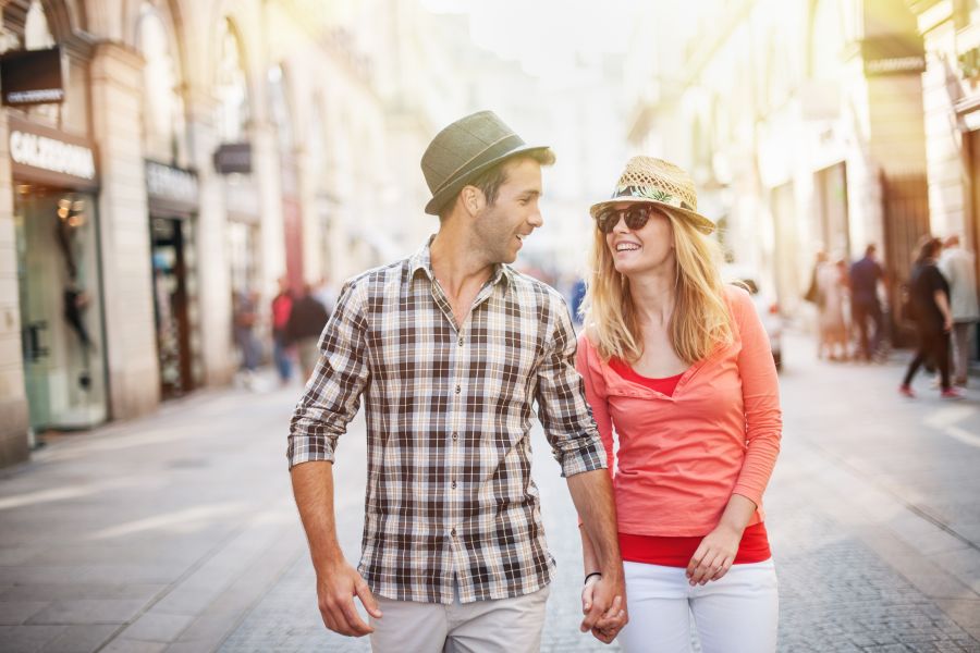 Couple Summer Walk